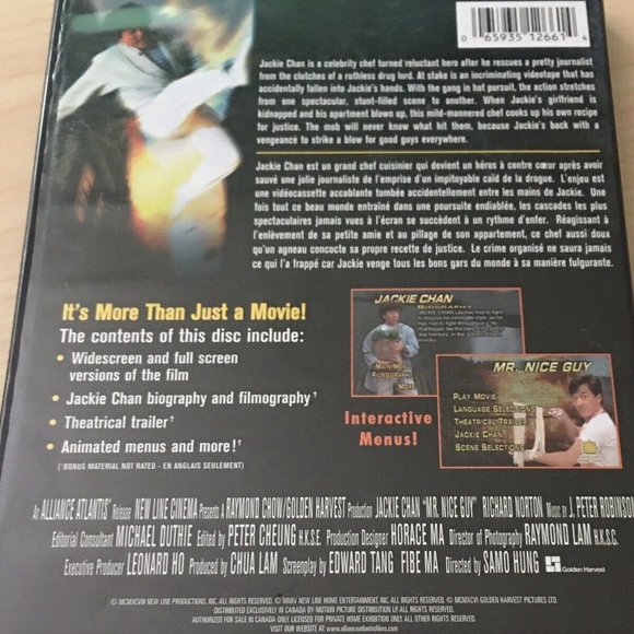 MR NICE GUY - JACKIE CHAN DVD MOVIE - Picture 2 of 2